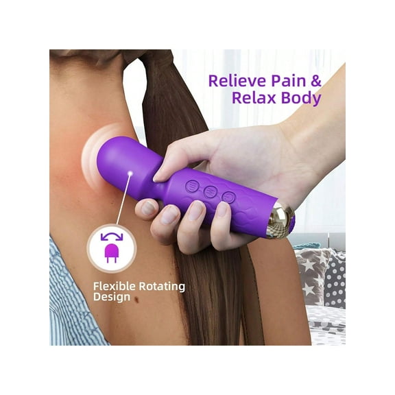 Upgraded Massager 10 Modes Quiet Massage Stick Tool, Handheld Travel Pocket Portable Massage Tool for RelaxChristmas and Halloween giftsK603