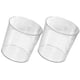 thumbnail image 3 of 2 botes de basura transparentes de estilo sencillo para baño y cocina., 3 of 8
