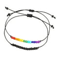 thumbnail image 1 of Juego de 2 pulseras de orgullo arcoíris, pulseras LGBT, pulsera de orgullo Gay con cuentas para mujeres, pulseras de amistad, 1 of 6