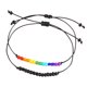 thumbnail image 1 of 2Set Rainbow Pride pulseras LGBT pulseras con cuentas Gay Pride pulsera para mujeres pulseras de amistad MFZFUKR BST3065791-1, 1 of 6