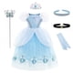 thumbnail image 1 of Vestido de princesa de Disney para niñas, vestido de baile de Navidad y Halloween, disfraz de Cenicienta para niñas, faldas para niños para fiesta de cumpleaños 140 Gao Jinjia LED, 1 of 2