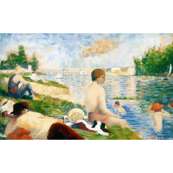 Final Study For Bathers - CANVAS OR FINE PRINT WALL ART