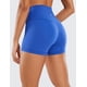 thumbnail image 2 of Shorts CRZ YOGA para mujer, tiro alto de 3 pulgadas, azul medio, 2 of 5