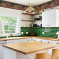 thumbnail image 2 of Tuscan Kitchen Fruits Wallpaper Border - Squirrel, Red Apple, Pear on Black Crackle - Kitchen Wall Décor - 15 feet Long, 6.875 in. Wide, 2 of 8