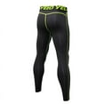 thumbnail image 2 of Men's Athletic Compression Pants Baselayer Quick Dry Sports Running Gym Workout Tights Leggings Green L, 2 of 2