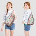 thumbnail image 2 of Boho Cat Print Sling Backpack - Geometric Cat Pattern Crossbody Bag (Aesthetic Design, Perfect Cat Lover Gift), 2 of 4