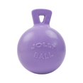thumbnail image 1 of Jolly Pets Tug-n-Toss Pelota de juguete para perros resistente con asa, 6 pulgadas/mediano, morado claro, 1 of 1