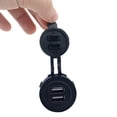 thumbnail image 2 of Amdohai Dual USB Charger Socket Waterproof Power Outlet 4.8A/5V LED Indicator for 12/24V Car RV Boat ATV Marine Motorcycle, 2 of 8