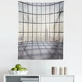 thumbnail image 1 of Office Tapestry, Big Office Windows Lattice Square Lines Apartment Urban City Skyscapers Print, Fabric Wall Hanging Decor for Bedroom Living Room Dorm, 5 Sizes, Pale Purple Beige, by Ambesonne, 1 of 1
