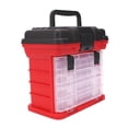 thumbnail image 2 of Caja de señuelos de pesca Perfecl Caja de almacenamiento de plástico 4 compartimentos rojo, 2 of 7