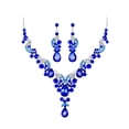 thumbnail image 2 of Ayyufe Fashion Wedding Faux Crystal Rhinestone Decor Necklace Earrings Set, 2 of 7