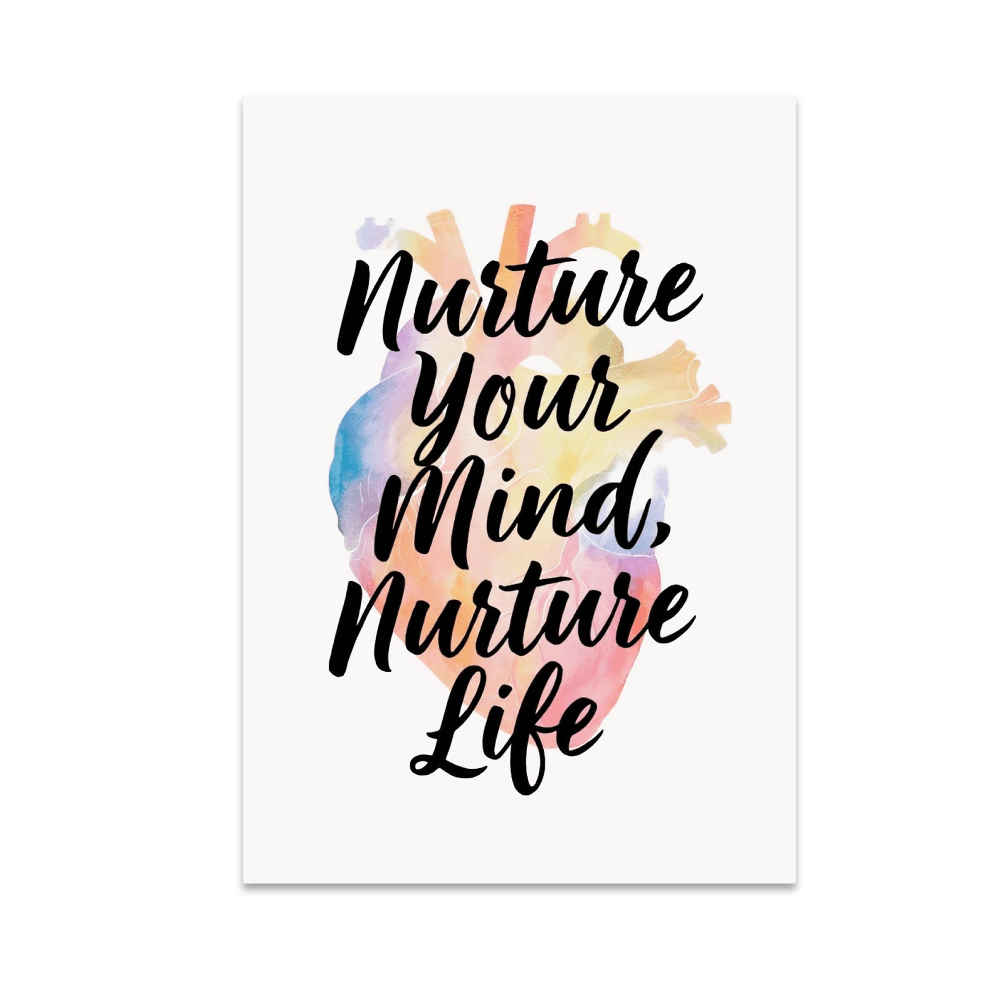 Nurture Your Mind Nurture Life Art - Mindfulness Enthusiast - 13x19 Poster Print