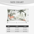 thumbnail image 6 of Balery Vintage Palm Trees Bedding Queen Pillow Cases - Envelope Closure - Soft Brushed Microfiber Fabric - Shrinkage and Fade Resistant Pillow Cases(excluding luggage)-14"x20", 6 of 9