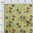 thumbnail image 1 of oneOone Viscose Jersey Lime Fabric Flower & Leaves Watercolor Fabric For Sewing Printed Craft Fabric By The Yard 60 Inch Wide, 1 of 5