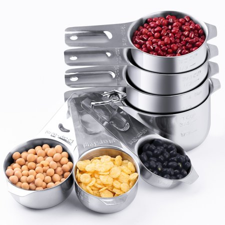 Measuring Cups 188 Stainless Steel Measuring Cups Set Of 7 Piece 18 Cup 14 Cup 13 Cup 12 Cup 23 Cup 34 Cup 1 Cup Dry And Liquid Measuring Cups 188 Stainless Steel Measuring Cups Set Of 7 Piece 18 Cup 14 Cup 13 Cup 12 Cup 23 Cup 34 Cup 1 Cup Dry And Liquid