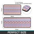 thumbnail image 7 of Purple Pioneer Flower Striped Pattern Kitchen Rugs Sets Of 2,Anti Fatigue Kitchen Mat Rugs Non Slip Washable,Decorative Kitchen Floor Mats for Kitchen,Sink,Laundry,17"X30"+17"X47", 7 of 7