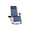 Blue, variant on Sun-Ray Oversized Patio Chair with Leg Stabilizers and Big Cupholder, Adjustable Zero Gravity Folding Reclining Outdoor Chair with Pillow, Black