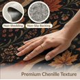 thumbnail image 6 of ODIKA 9'x12' Washable Area Rug Autumnal Earth Tones Enchanted Forest Design Elegant Wildlife and Foliage with Starry for Great Room, Indoor Concept, Large Living Low Pile, Flatwoven, 6 of 7