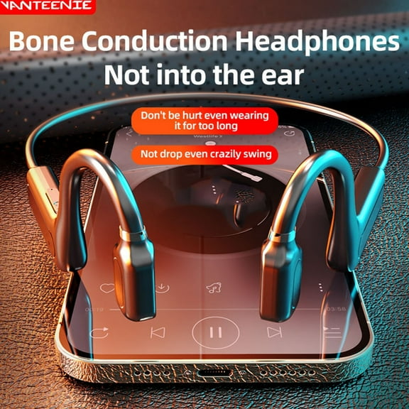 FYHALE Wireless 5.0 Earphone -Conduction Bluetooth Headset HiFi Stereo Hands-