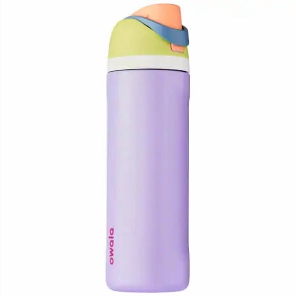 Owala FreeSip: Botella de acero inoxidable aislada con popote, 24 oz (700ml)
