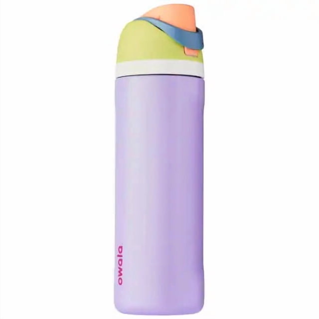 Owala FreeSip: Botella de acero inoxidable aislada con popote, 24 oz (700ml)