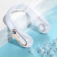 thumbnail image 4 of Ventilador de cuello sin aspas Ventilador eléctrico de 1800 mAh para deportes al aire libre en interiores (blanco) Ndcxsfigh Libre de BPA, 4 of 7
