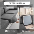 thumbnail image 6 of OHSIO Sectional Couch Covers, Wear Resistant Stretch Sofa Covers Washable Couch Cushion Covers Anti Slip Furniture Protector Slipcovers for Pets (1 Piece Armrest Cover, Dark Gray, Ripple Stripe), 6 of 7