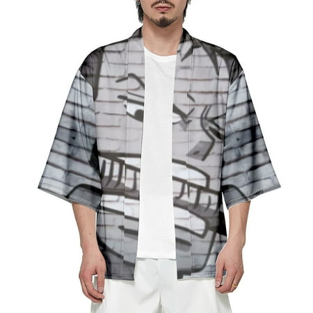 

Fashion Printed Kimono ONE PIECE Luffy Summer Cardigan Cape Boys And Girls