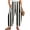 CTU46-Dark Green, variant on Striped Linen Pants Women Baggy Casual Barrel Leg Pants Polka Dots Elastic Waist Wide Leg Trousers With Pockets Dark Green S