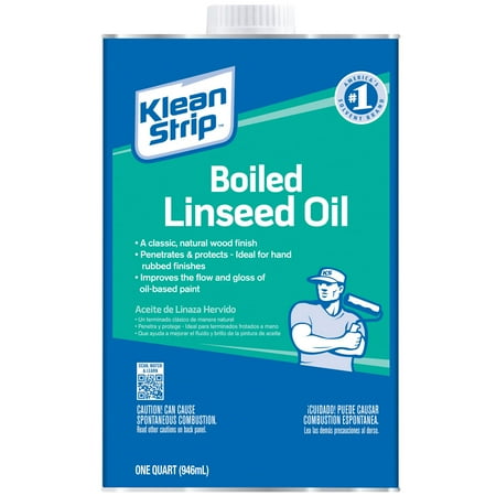 - Klean-Strip Boiled Linseed Oil, 1 qt