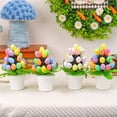 thumbnail image 5 of AURIGATE Easter Egg Tree Tabletop Decor, Mini Egg Topiary with Colorful Speckled Eggs in White Pot, Spring Holiday Centerpiece for Easter Celebrations, 5 of 8