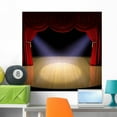 thumbnail image 1 of Theatre Stage Red Wall Mural Decal by Wallmonkeys Vinyl Peel and Stick Graphic (36 in H x 36 in W), 1 of 4