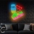 thumbnail image 3 of C-CRAFT Banh Mi Ca Phe Neon Led Light Up 35 inch for Vietnamese Banh Mi Shop Wall Decor, 3 of 5