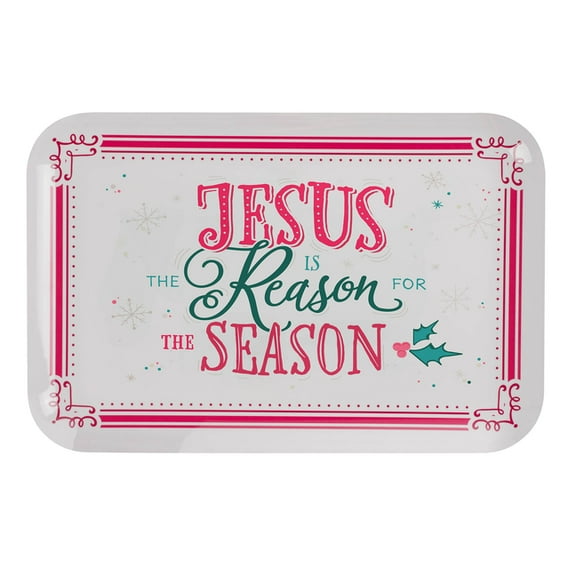 Plate Melamine Jesus Is the Reason, (Hardcover)