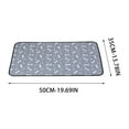 thumbnail image 3 of Hometravel Washable Pet Pee Pad, Reusable Absorbent Waterproof Training Mat, Grey Bone Pattern Pad for Dog, Cat, Small Animal Care and Housebreaking, 3 of 5