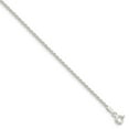 thumbnail image 4 of Sterling Silver 1.5mm Solid Rope Chain Bracelet Size 8, 4 of 6