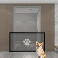 thumbnail image 4 of Kumdkd Adjustable No-Drill Pet Gate for Dogs & Cats – Escape-Proof Indoor/Outdoor Barrier with Anti-Climb Mesh, Built-In Door & Easy Install – Universal Fit for Stairs, Hallways (70.9x30.7in), 4 of 6