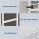 thumbnail image 4 of Yeshouse cama alta individual con escritorio y estantes, estructura de metal resistente con listones de acero, escalera y barandilla de seguridad, ideal para ahorrar espacio en habitaciones, 4 of 7
