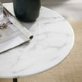 thumbnail image 6 of Modway Lippa 20" Round Artificial Marble Side Table in Black White, 6 of 7