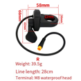 thumbnail image 2 of Acelerador de Pulgar Rápido para Bicicleta Eléctrica TT-008 Conector Impermeable para Manillar M8 Acelerador de Pulgar para Bicicleta Eléctrica Derecho, 2 of 5