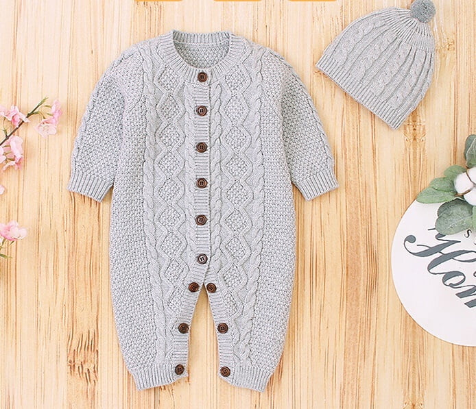 baby boy sweater romper