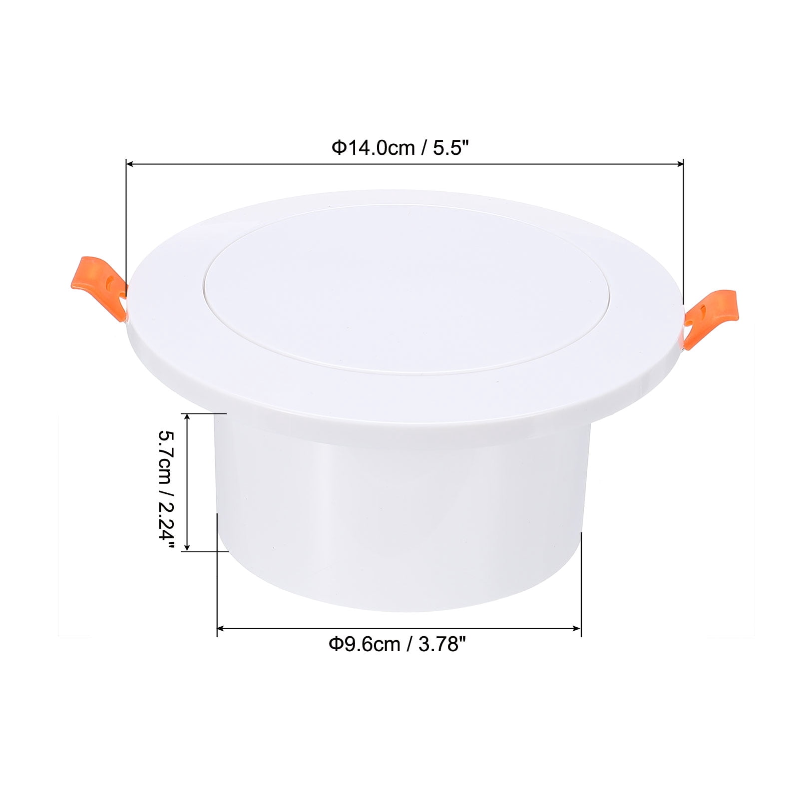 Uxcell 4 Inch Round Air Vent Spring Loaded, ABS Adjustable Air Diffuser with Screen Mesh for Home Office, White