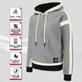 thumbnail image 4 of Plus Size Heated Jackets for Men Adult Fashion Plush Heating Loose Long Sleeve Blouse Thickening Hooded Sweatershirt Casual Tops Coat, 4 of 9