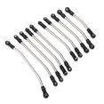 thumbnail image 3 of Gupbes RC Car Lever, Plastic + Titanium Alloy RC Car Steering Pull Rod, Steering Rod Accessory 10pcs Curved For RC Car RC Model Car, 3 of 8