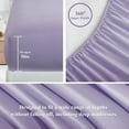thumbnail image 3 of RUIKASI 7 Pieces Lavender Queen Bed Comforter Set with Sheets - Bed in a Bag with Comforter and All Season Sheets, Pillowcases, 3 of 10