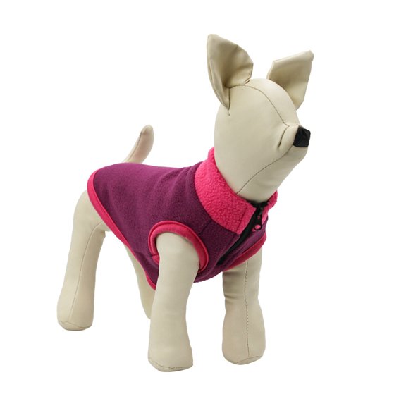 Dog Fleece Vest, Warm Sweater Coat with Legs, Lightweight & Stretchy Dog Sweatshirt Puppy Pullover for Small Medium Dogs, Winter Dog Jacket Pajamas Pet Apparel for Cold Weather