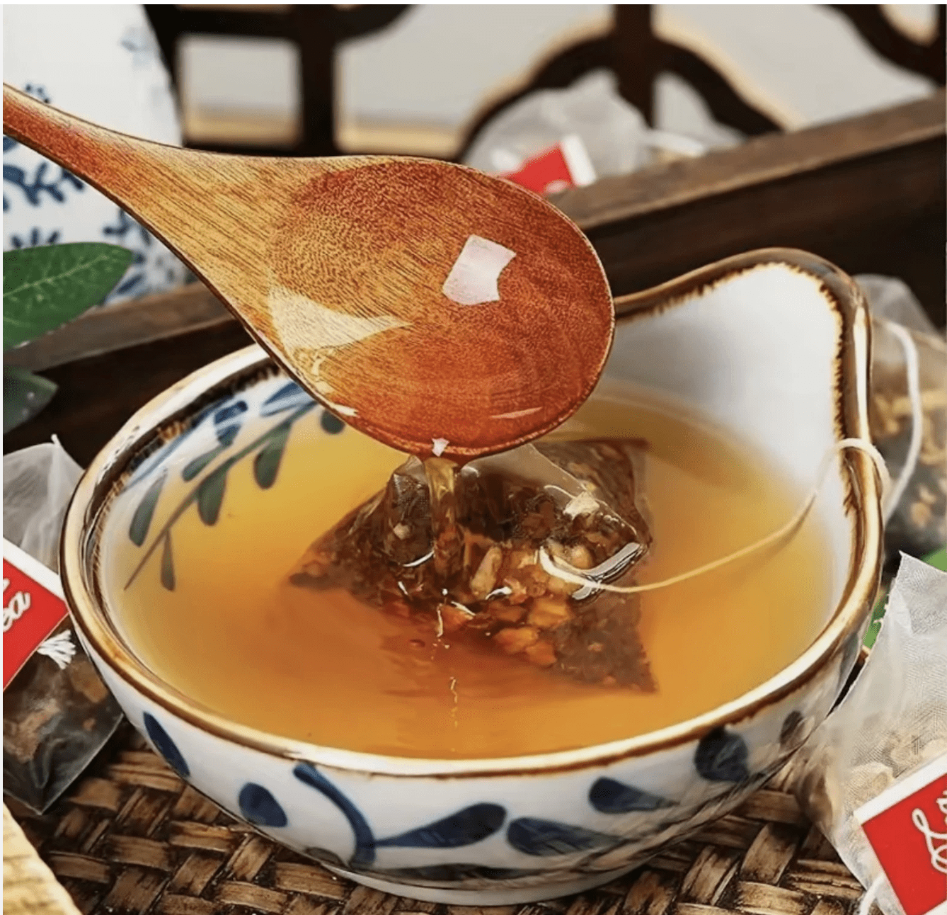 29in1 Liver Detox Tea Liver Cleanse Tea for Liver Support Chrysanthemum Cassia Seed Tea Bags, Chinese Eye Liver Tea, Burdock Root Wolf-berry Honeysuckle Osmanthus Mixed Herbal Floral Tea Bags