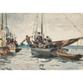 thumbnail image 3 of Winslow Homer 24x18 Black Modern Framed Museum Art Print Titled - Market Scene,&nbsp;Nassau (1885), 3 of 5
