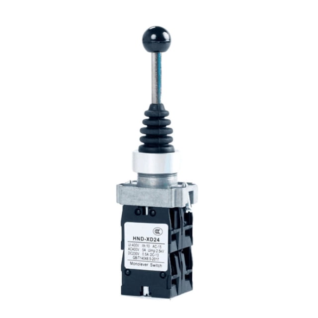 Bgsha 1 Pce Joystick à Bascule Contrôleur Auto-Réinitialisable Croix Rotative Interrupteur 2NO/4NO