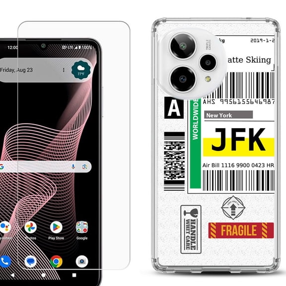 Phone Case for ATT Verge 2 5G, with Screen Protector, by OneToughShield - Mail / New York